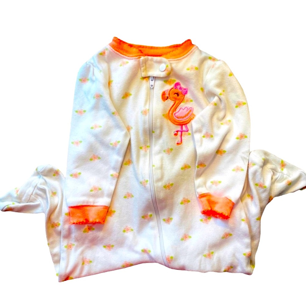 Girl’s Zipper Sleeper Infant Pajamas